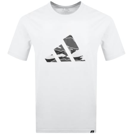 Product Image for adidas Sportswear Camo Logo T Shirt White