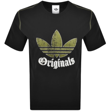 Product Image for adidas Originals Trefoil Graphic T Shirt Black