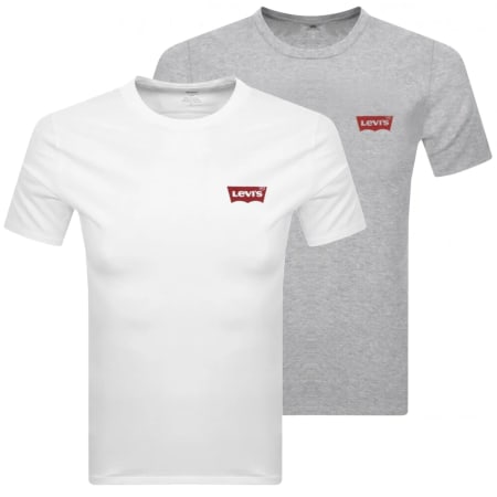 Product Image for Levis Original Two Pack Crew Neck T Shirt White