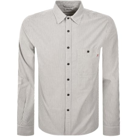 Product Image for Replay Striped Shirt Creamy White
