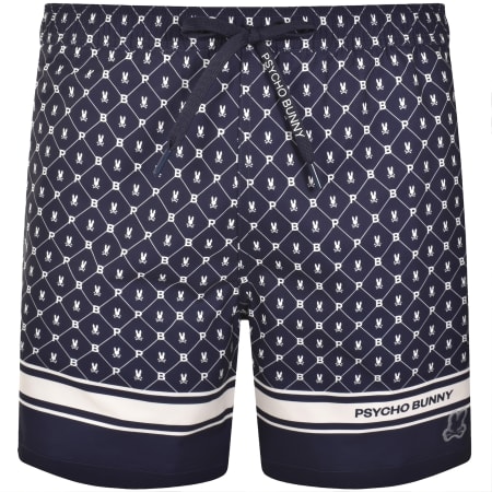 Product Image for Psycho Bunny Hunter Print Swim Shorts Blue