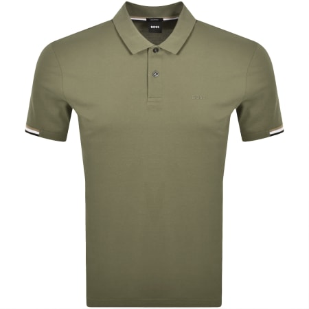 Product Image for BOSS Parlay 147 Mercerised Polo Green