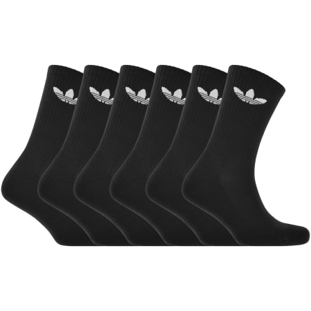 Recommended Product Image for adidas Originals 6 Pack Crew Socks Black