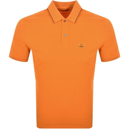 Product Image for CP Company Tipped Polo T Shirt Russet Orange