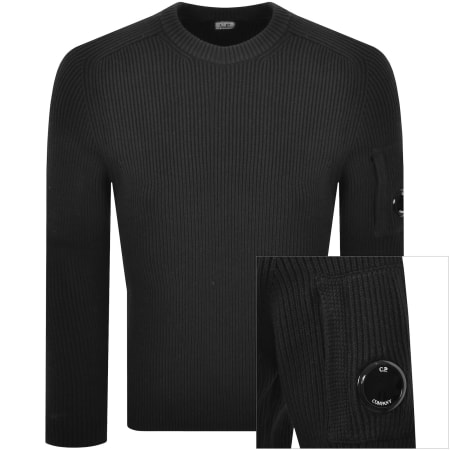 Product Image for CP Company Rib Knit Jumper Black