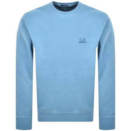Product Image for CP Company Diagonal Fleece Sweatshirt Blue