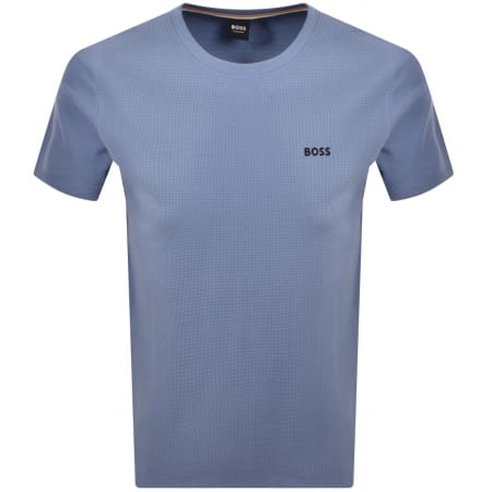Product Image for BOSS Waffle T Shirt Light Pastel Blue