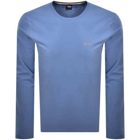 Product Image for BOSS Mix And Match Long Sleeve T Shirt Blue