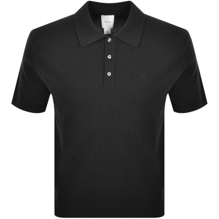 Product Image for Calvin Klein Knitted Polo Black