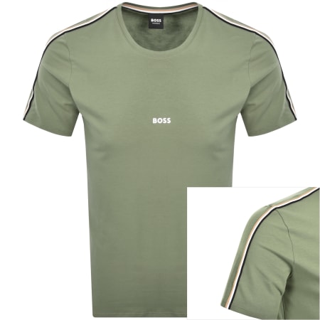 Product Image for BOSS Unique T Shirt Open Green