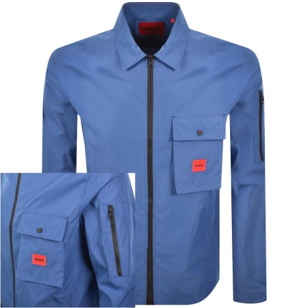 Product Image for HUGO Emmond Overshirt Medium Blue
