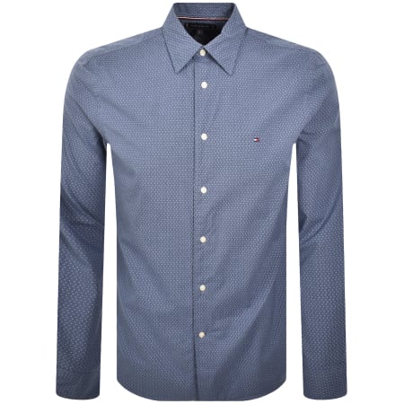 Product Image for Tommy Hilfiger Flex Poplin Long Sleeve Shirt Navy