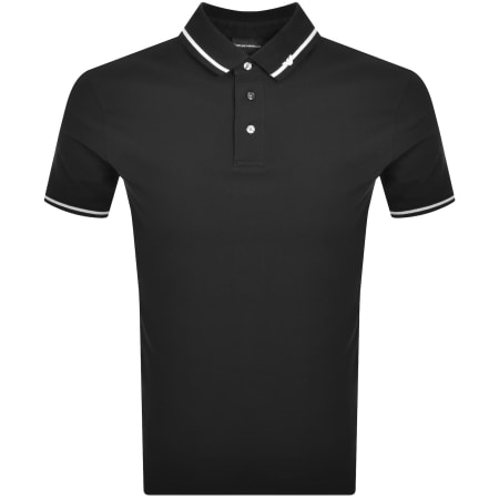 Product Image for Emporio Armani Tipped Polo T Shirt Black