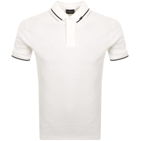 Product Image for Emporio Armani Tipped Polo T Shirt White