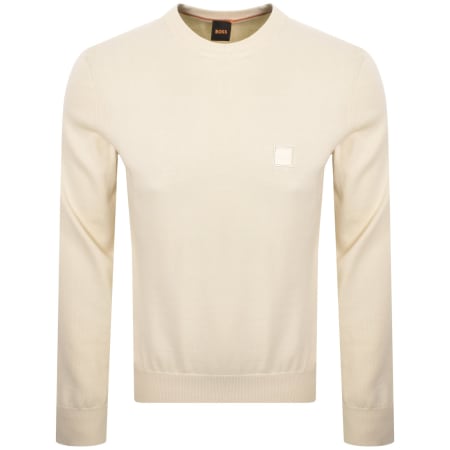 Product Image for BOSS Kanovano Knit Jumper Cream