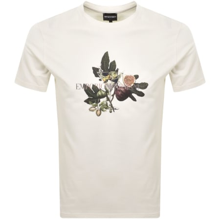 Product Image for Emporio Armani Graphic Print T Shirt Star White