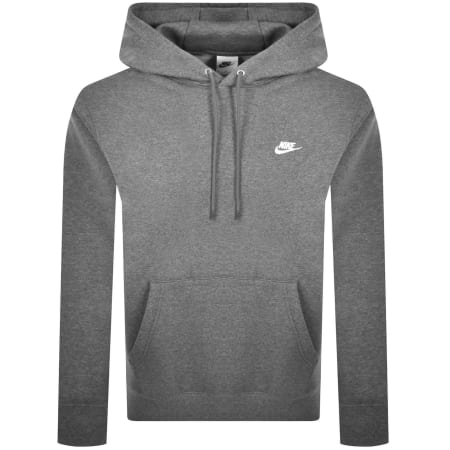 Product Image for Nike Club Hoodie Charcoal Heather Grey