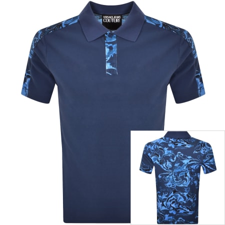 Product Image for Versace Jeans Couture Barocco Polo Blue