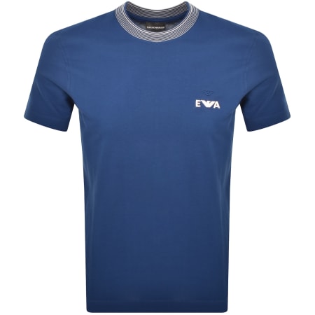 Product Image for Emporio Armani Tipped T Shirt Estate Blue