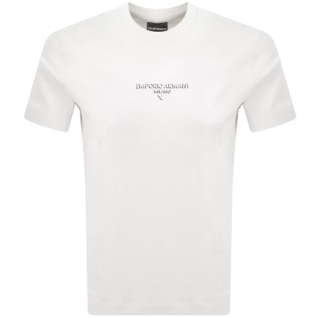 Product Image for Emporio Armani Logo T Shirt Snow White