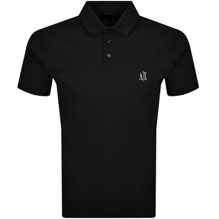 Product Image for Armani Exchange Logo Polo T Shirt Black