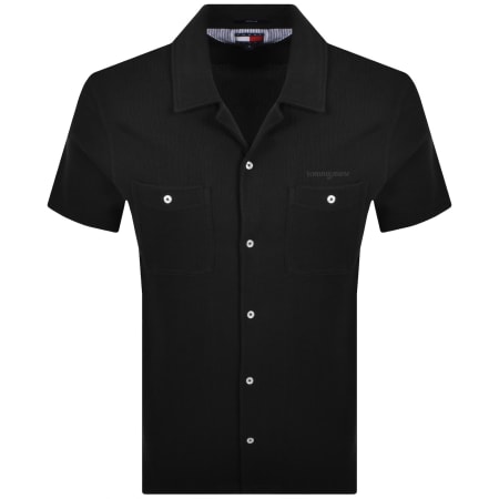 Product Image for Tommy Jeans Waffle Camp Shirt Black