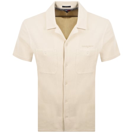 Product Image for Tommy Jeans Waffle Camp Shirt Sand Dune