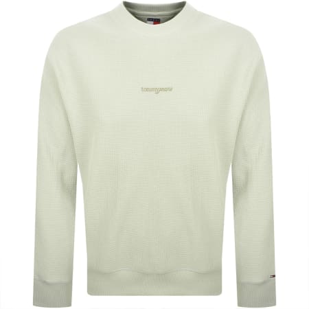 Product Image for Tommy Jeans Waffle Sweatshirt Misty Green