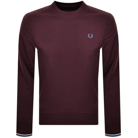 Recommended Product Image for Fred Perry Crew Neck Sweatshirt Burgundy