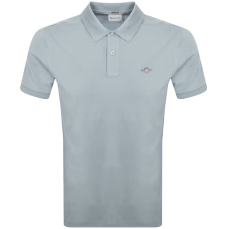 Product Image for Gant Regular Fit Shield Pique Polo T Shirt Blue