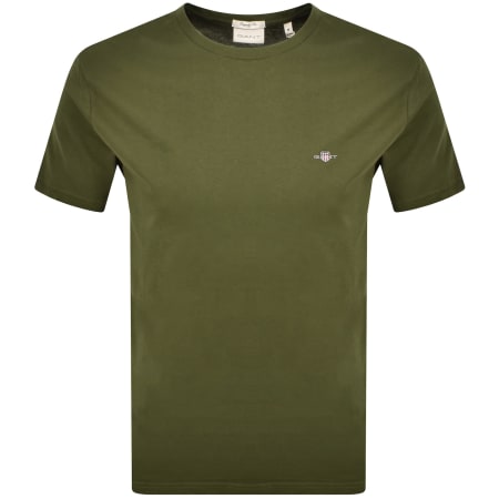 Product Image for Gant Original Regular Shield T Shirt Green