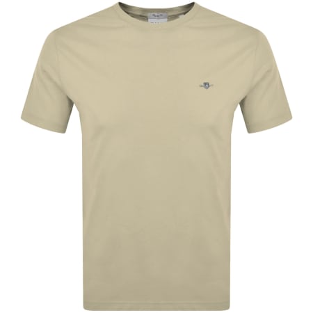 Product Image for Gant Original Regular Shield T Shirt Beige