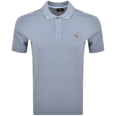 Product Image for Paul Smith Zebra Logo Badge Polo T Shirt Blue