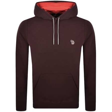 Recommended Product Image for Paul Smith Pullover Zebra Hoodie Burgundy