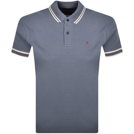 Product Image for Replay Short Sleeved Logo Polo T Shirt Blue