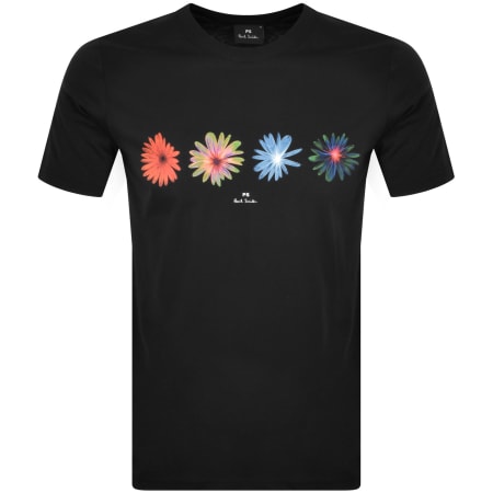 Product Image for Paul Smith Flowers T Shirt Black