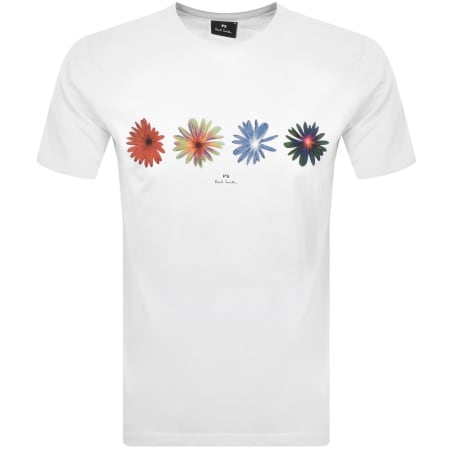 Product Image for Paul Smith Flowers T Shirt White