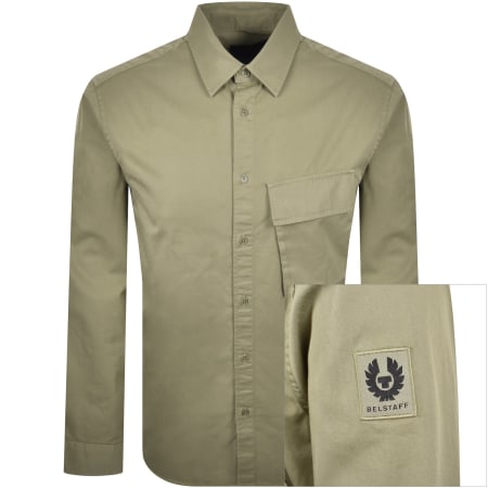 Product Image for Belstaff Scale Long Sleeved Shirt Green