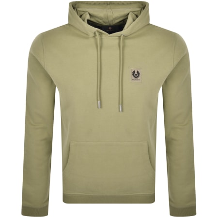 Product Image for Belstaff Logo Pullover Hoodie Fatigue Green