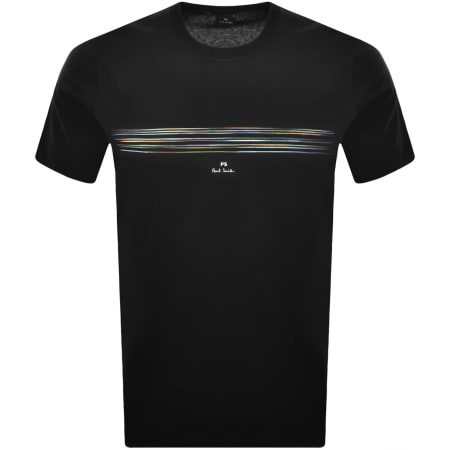 Product Image for Paul Smith Stripe Logo T Shirt Black