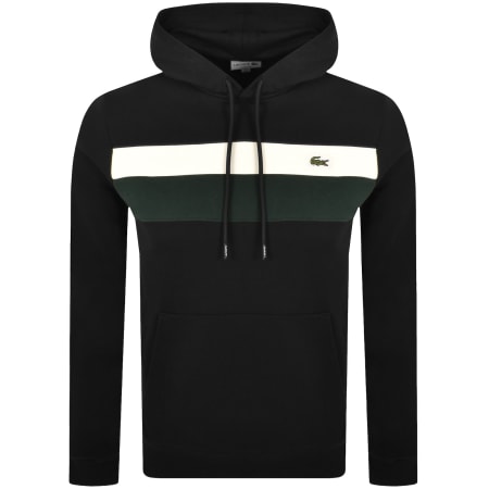Product Image for Lacoste Colour Block Pullover Hoodie Black