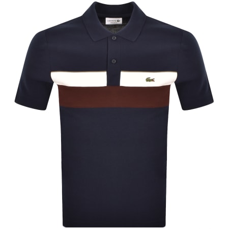 Product Image for Lacoste Colour Block Polo T Shirt Navy