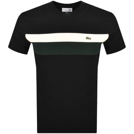 Product Image for Lacoste Colour Block T Shirt Black