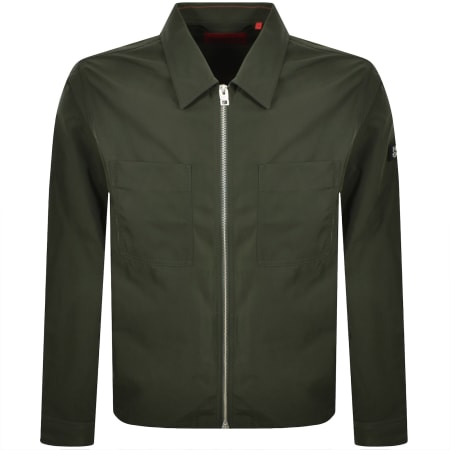 Product Image for HUGO Evalom Overshirt Jacket Dark Green