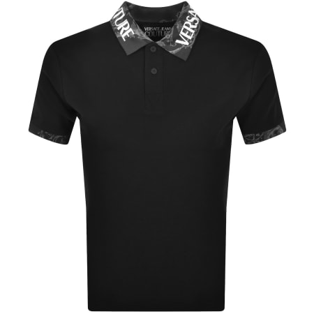 Product Image for Versace Jeans Couture Collar Logo Polo Black