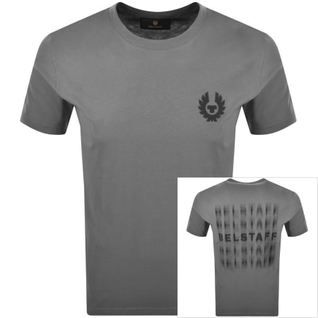 Product Image for Belstaff Short Sleeve Shadow Logo T Shirt Grey
