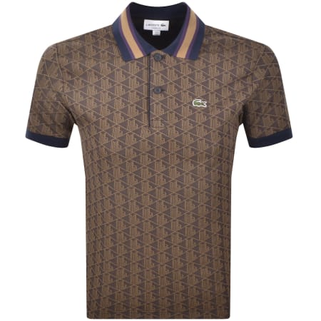 Product Image for Lacoste Logo Polo T Shirt Brown