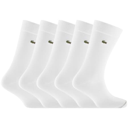 Product Image for Lacoste 5 Pack Socks White