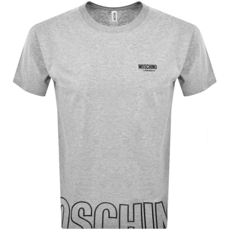 Product Image for Moschino Logo T Shirt Grey