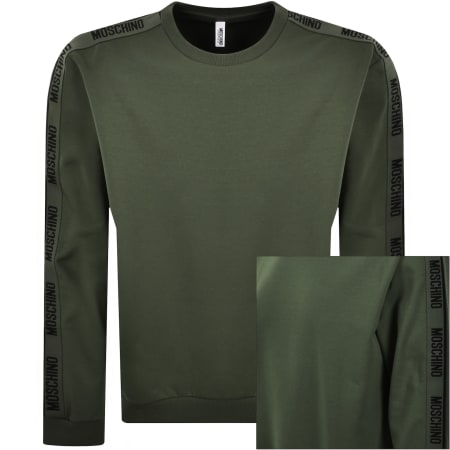 Product Image for Moschino Tape Logo Sweatshirt Green